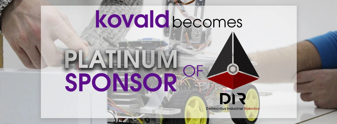 kovald becomes platinum sponsor of Democritus Industrial Robotics